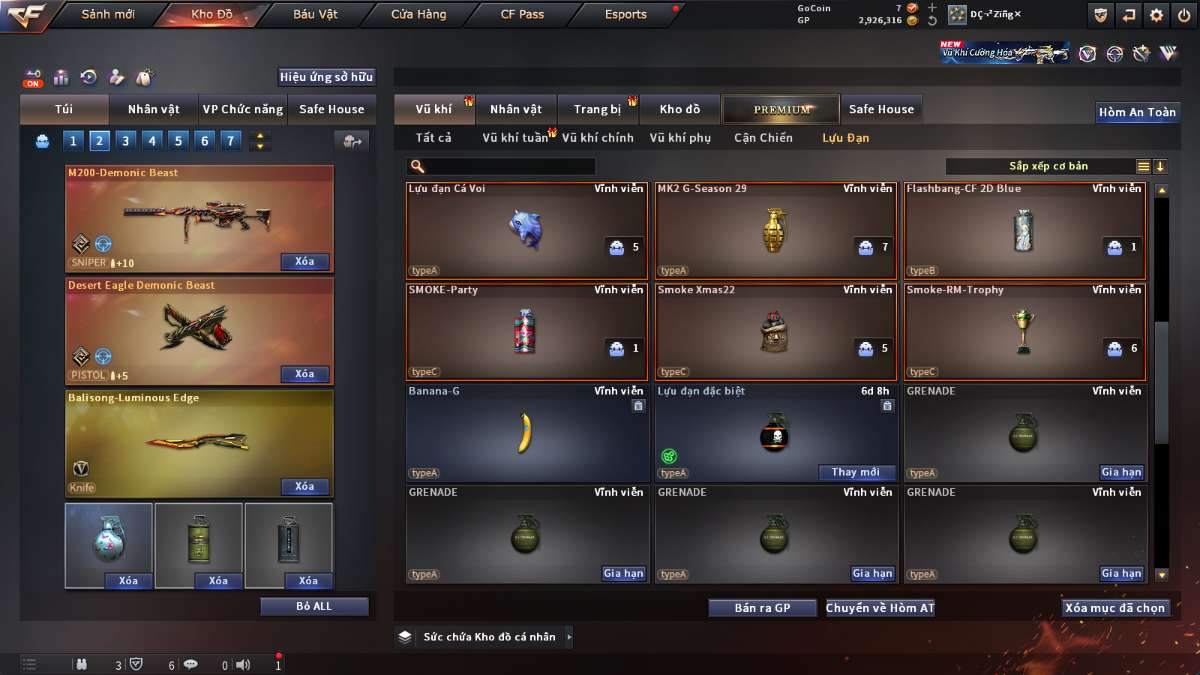 shop acc cf uy tin gia re